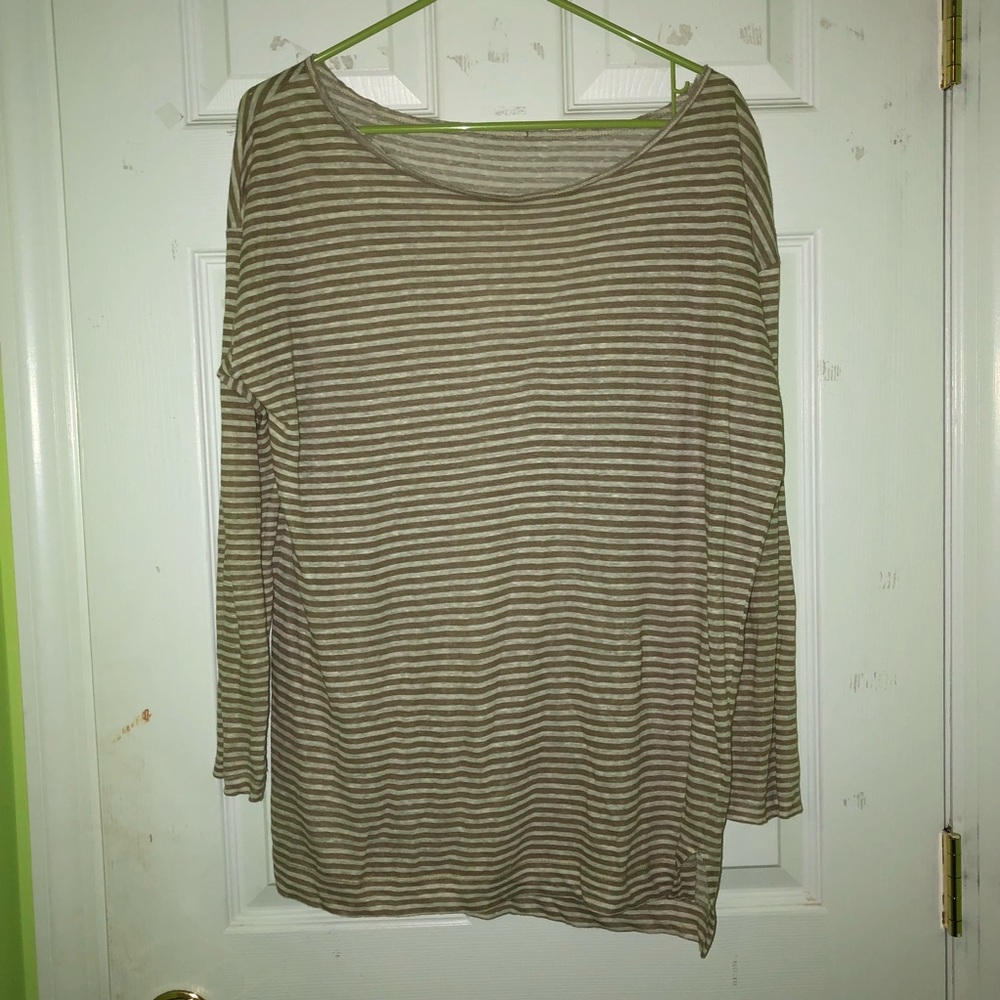 Striped Scoopneck Tunic